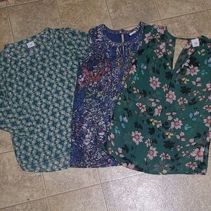 3 CAbi Blouses Size Xsmall